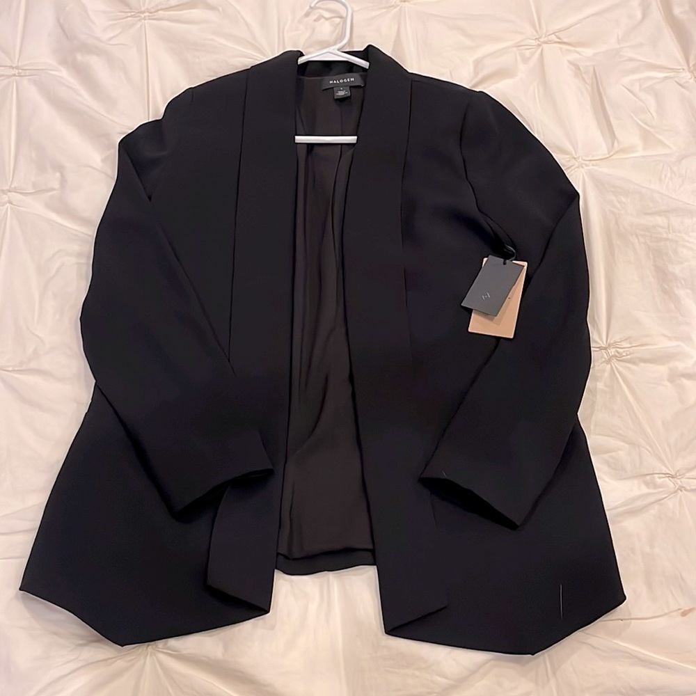 Halogen Oversized Black Blazer Small